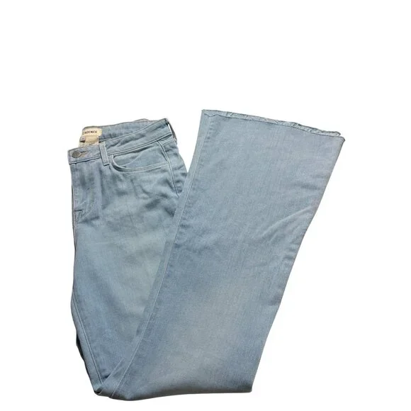 L’AGENCE High-Rise Micro Bootcut Jeans Blue Cloud Light Wash Size 26 - Picture 16 of 16